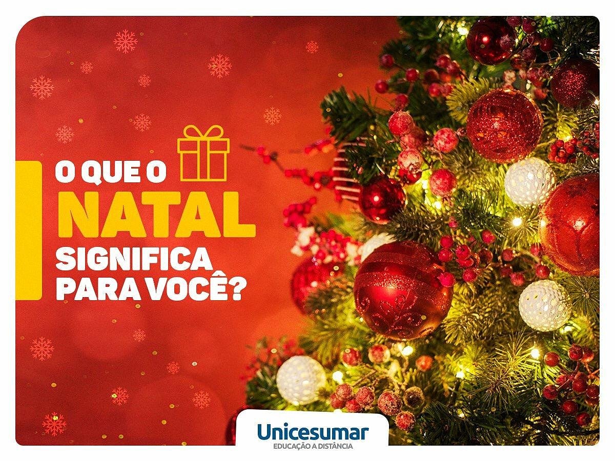 UNilopolis's tweet photo. ❓ O QUE SIGNIFICA O NATAL PARA VOCÊ? 🎄
Nós, da EAD Unicesumar, queremos saber com sinceridade qual a sua interpretação com relação ao Natal e todo o contexto que envolve esse período do ano.
👇 Deixe aqui nos comentários sua palavra, frase ou trecho que responde a essa pergunta https://t.co/oTDEWtl5Jx