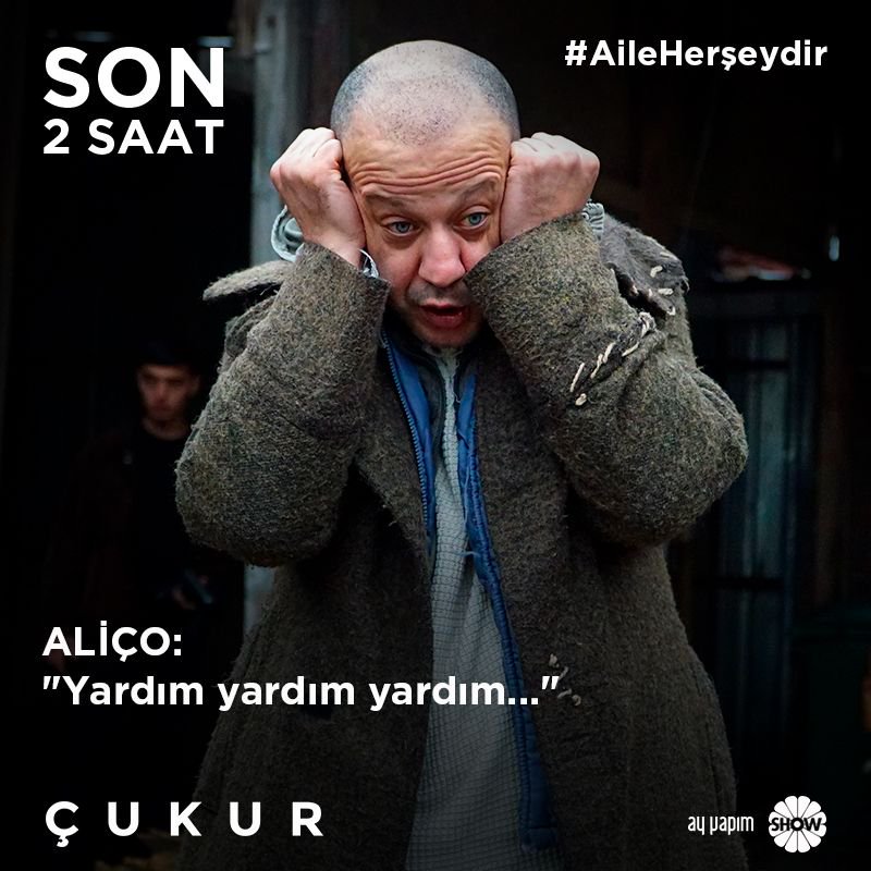 #Çukur yeni bölüm için son 2 saat!
2.Sezon 15. Bölüm saat 20.00’de! Etiketimiz #aileherşeydir <a href="/ayyapim/">AY YAPIM</a> @showtv