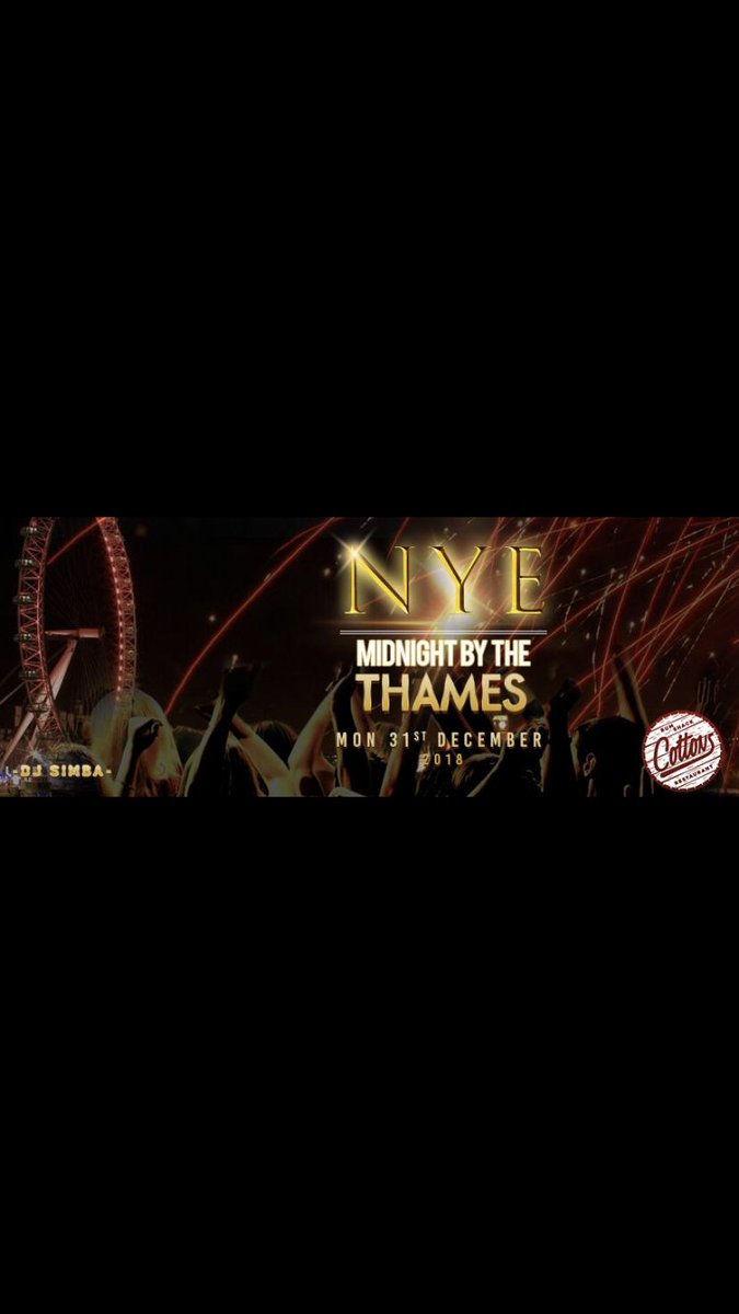 DJSimbaofficial's tweet photo. Djing 2 events on NYE. Details below:
Cottons full event details: https://t.co/IX2GMTUgnZ

Proud Embankment full event details: https://t.co/RD9LN2QTUV https://t.co/0bl5FleJWX