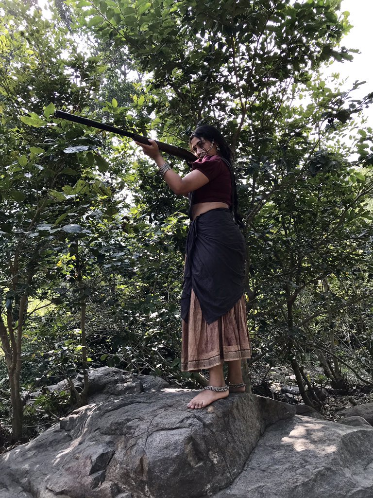 meghali01's tweet photo. PAANDIAMMA IS ON  #paandimuni #onshooting #kasthuriraja #jackieshroff #meghali #meghaliactress https://t.co/6h5UDempF7