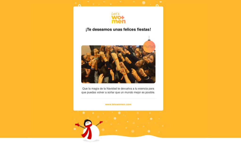 LetsWMen's tweet photo. Que la magia de la Navidad te devuelva a tu esencia para que puedas volver a soñar que un mundo mejor es posible.
#EquipoLetsWoMen
👉 https://t.co/liEEJpUExC

#FelizNavidad #Navidad2018 #FelicesFiestas
#BonNadal #Nadal2018 #BonesFestes https://t.co/5wYdz5SW6X
