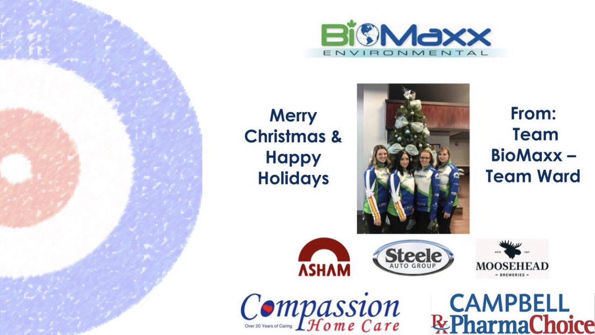 Merry Christmas &amp; Happy Holidays! #teambiomaxx #compassionhomecare <a href="/steeleauto/">Steele Auto Group</a> <a href="/AshamCurling/">ASHAM</a> #campbellpharmachoice <a href="/MooseheadLager/">Moosehead Breweries</a> #curling #curlingnl <a href="/CathliaWard/">Cathlia</a> <a href="/jessicalauren/">Jess Wiseman (Cunningham)</a> @f0be6f2d42374d4 <a href="/NoelleTKennell/">Noelle Thomas-Kennell</a> <a href="/acmerob/">Rob Thomas</a> <a href="/ccunningham5966/">Cathy Cunningham</a>