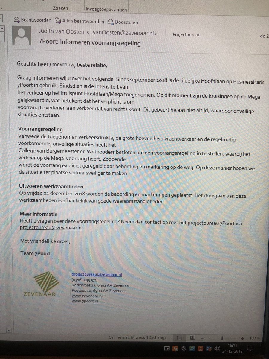 Zie mijn filmpje van een paar minuten geleden