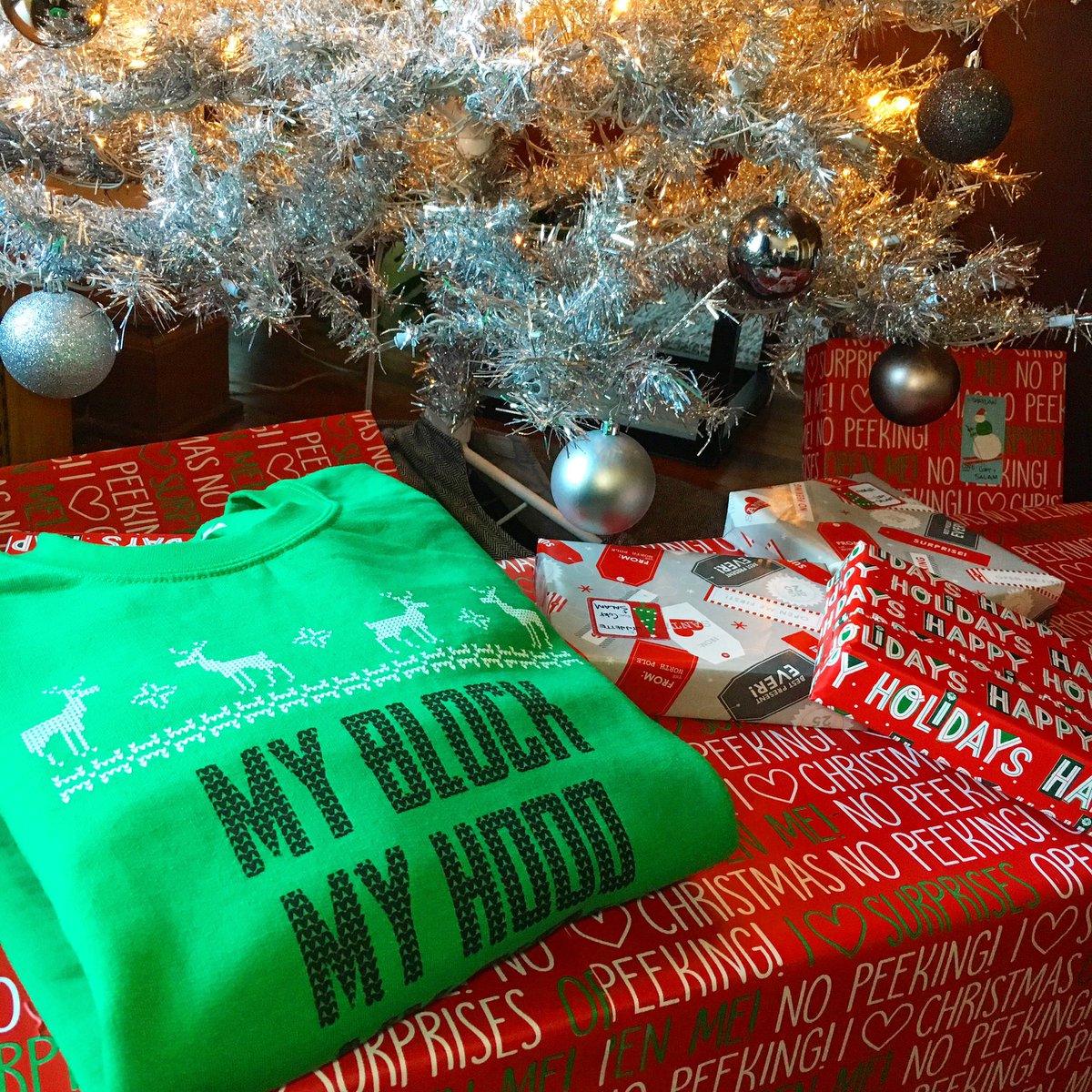 mbmhmc's tweet photo. It’s time for another #MyCityMonday Giveaway. This week, we’re giving an M3 Holiday sweater. To enter, follow us and comment below to answer this: What’s the weirdest Christmas present you’ve received and why? #merrychristmas #myblockmyhoodmycity https://t.co/cCfWKGosxR