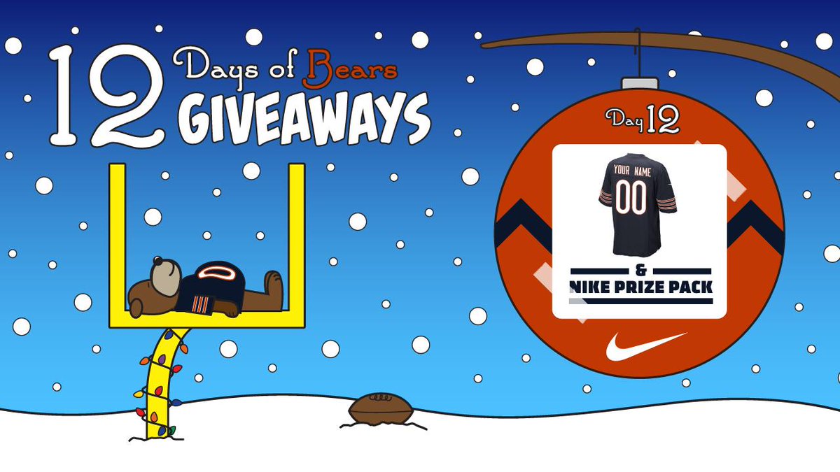 BearsLocal's tweet photo. Gear up! RT by 3p CT to win a @usnikefootball Custom Elite Jersey and a Nike Prize Pack. It's the last day of #Bears12Days!

🎁: https://t.co/qb7CL7zW9m https://t.co/ps3MifhLnH