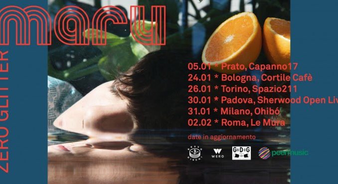 Maru: al via il 5 gennaio da Prato il tour di “Zero Glitter”. Poi Bologna, Torino, Padova, Milano e Roma.

piuomenopop.it/index.php/2018…

<a href="/capannoblackout/">Capanno Blackout</a> @bravodischi <a href="/weroeventi/">WERO Eventi</a>