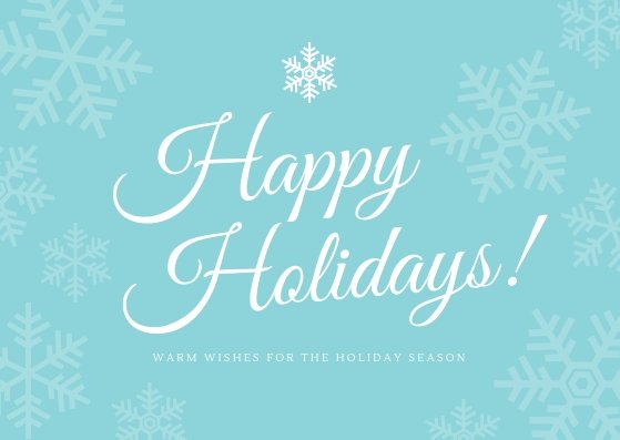 Happiest of Holidays to you whatever you celebrate!