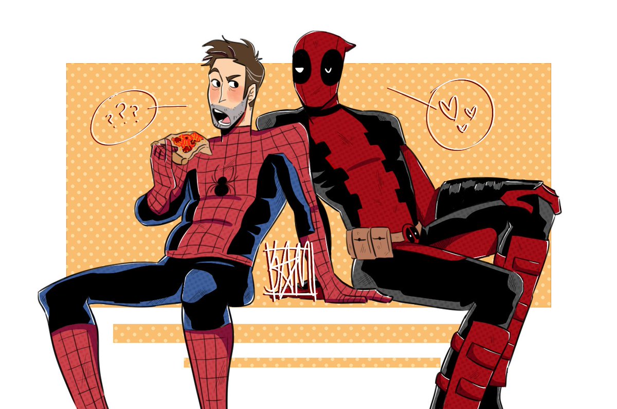 randomsam_'s tweet photo. BIG WINK EMOJI

#spideypool #intothespiderverse #spiderman #deaadpool #marvel https://t.co/vHzNAkX2Am
