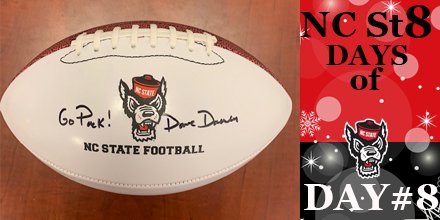 💥GIVEAWAY💥
It is the final day of the NC St8 Days of Giving. If you haven't finished your Christmas shopping yet, we can help you out! 2⃣of these autographed footballs would make AWESOME gifts.

✅ Follow PackPromos
✅ RT this post 

Winner will be announced 12/25.
#WPN #GoPack