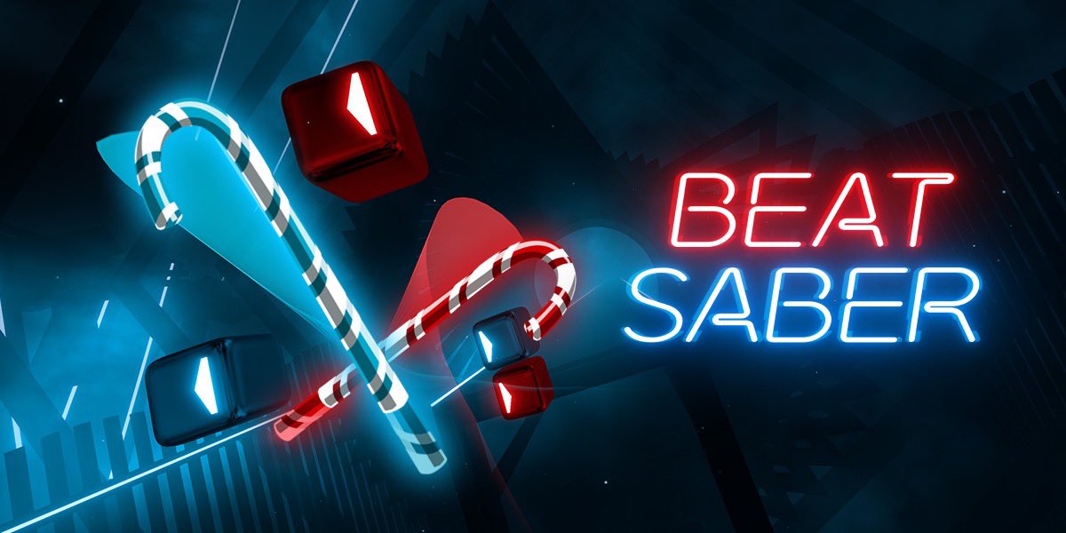 BeatSaber's tweet photo. Dear players, we wish you a Happy Holiday! 🎄✨💕 https://t.co/Jr6pFd5rYY