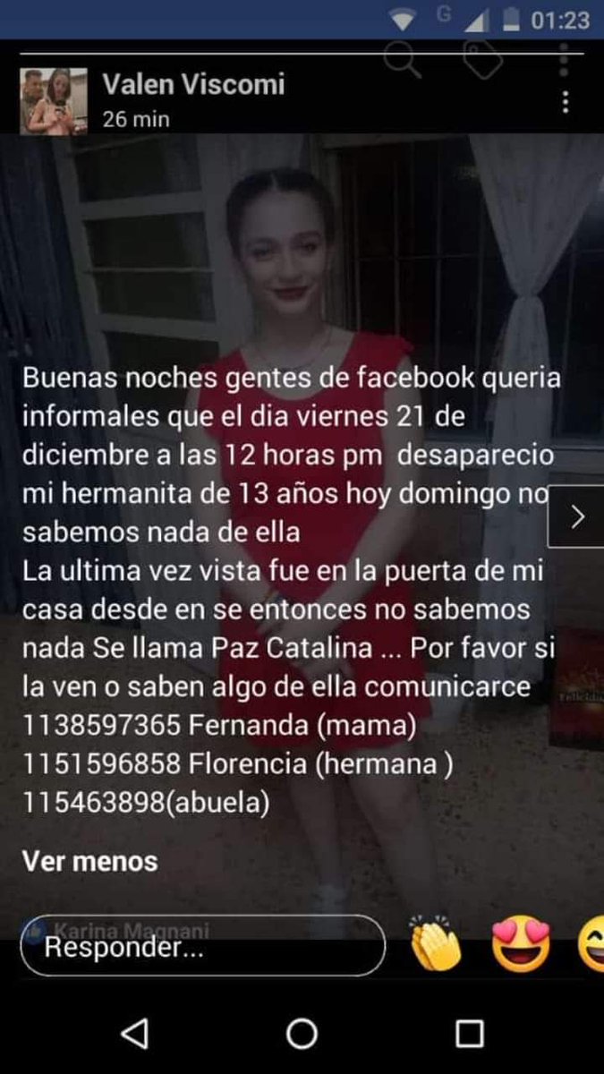 liamarcas's tweet photo. URGENTE¡¡¡ DESAPARECIÓ EN LA TABLADA  EN LAS CALLES CORVALAN Y NECOCHEA...DIFUNDIR POR FAVOR https://t.co/Q0Es23me0n