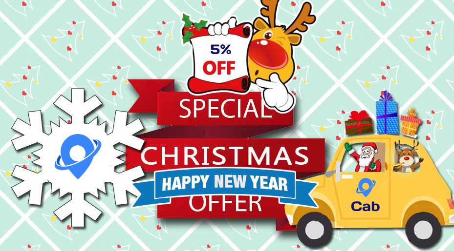 Affordable Cab Rides and more for the busy winter ❄️☃️ season 🎁 5% off for your cab rides in December using the code: CARBACKPRO Merry Christmas and Happy New Year! 😃