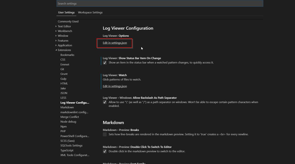 DanSolovay's tweet photo. Set up your VS @code Log Viewer extension to view @Sitecore logs.  Context highlighting, auto tailing. Merry Christmas!

https://t.co/4XVi9zj5Ew https://t.co/DO06kEsVgA