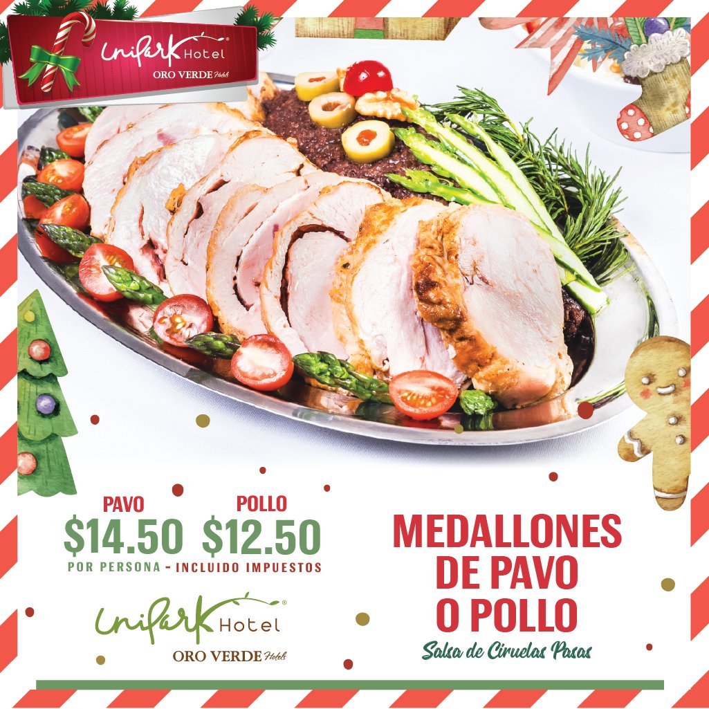 🎄 Nuestros Medallones de Pavo son una de nuestras especialidades para alegrar a todos en casa este diciembe. 🎄 ¡Un espectáculo para tus cenas! Te esperamos en Unipark para alegrar este último mes del año #Pavo #CenasParaLlevar #Unipark #Navidad