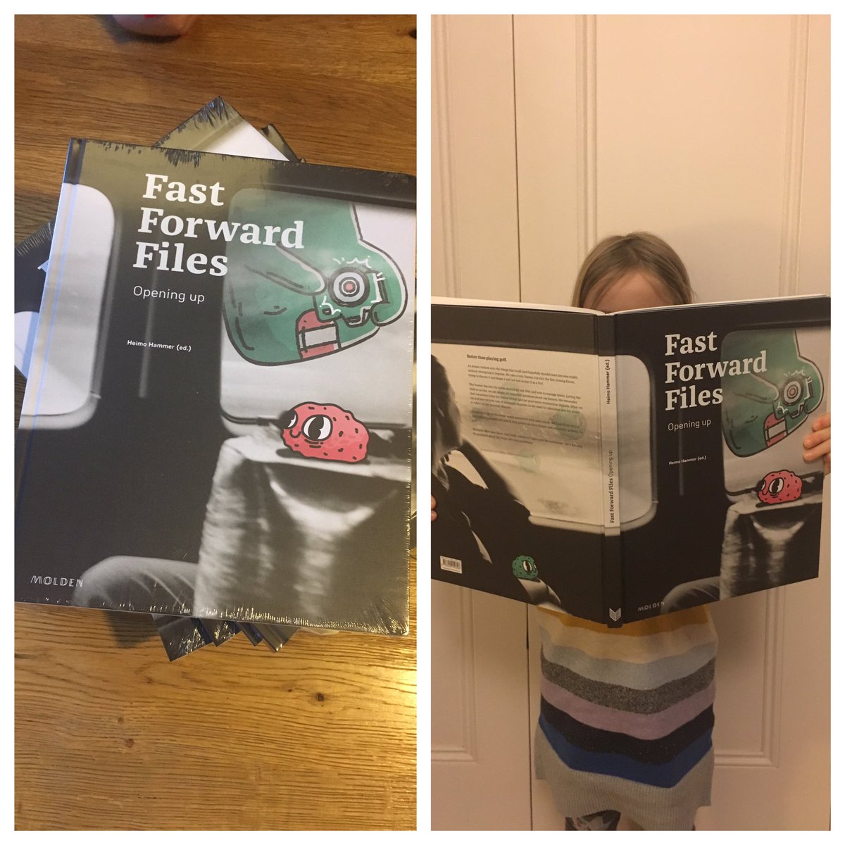 petetrainor's tweet photo. Wow... what an early Christmas present... a big glossy book, with my thinking alongside some of the sharpest minds across different fields. What a glorious and humbling thing. #fastforwardforum #fff18 https://t.co/RjRUrXoiZT