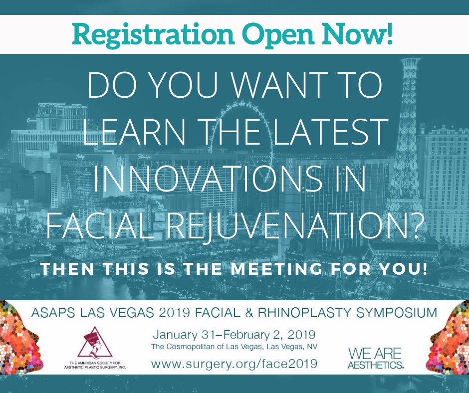 TheAestheticSoc's tweet photo. Did you know you can improve your #rhinoplasty and #facialrejuvenation skills in just one weekend by attending the #ASAPS Facial and Rhinoplasty Symposium? Learn more about this educational offering here: https://t.co/MWuro54zjF #plasticsurgery #ASAPSedu #TheAestheticSociety https://t.co/1uvcv7j6ku