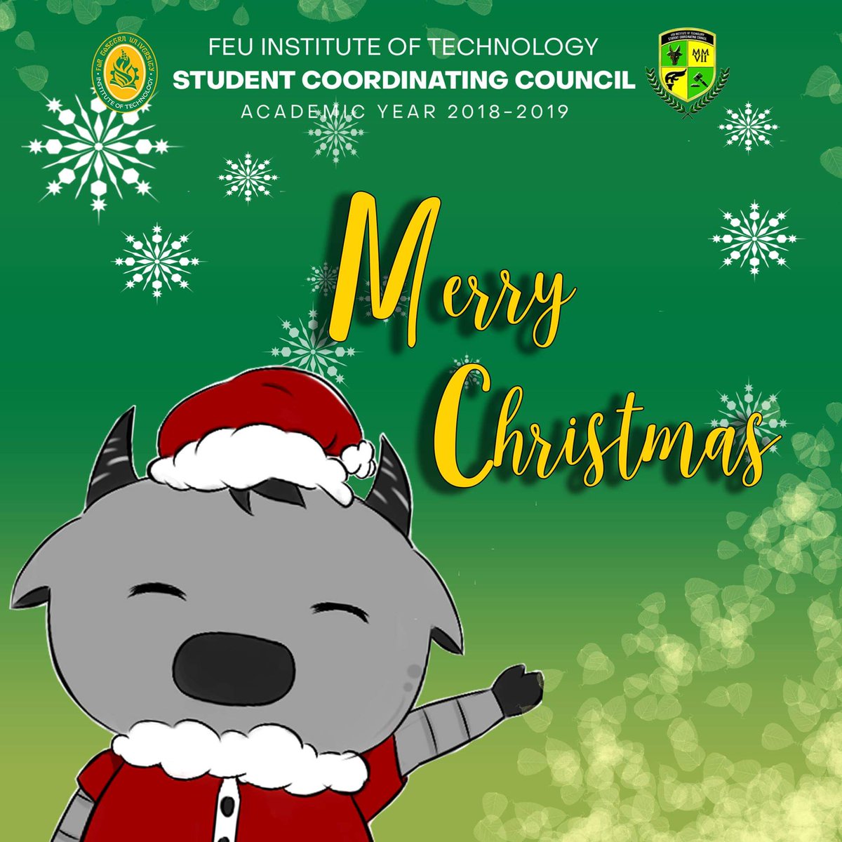 FEUTechSCC's tweet photo. May this Holiday Season sparkle and shine and may all your wishes and dreams come true, Merry Christmas iTamaraws have a blast https://t.co/EDTiGM89Qk