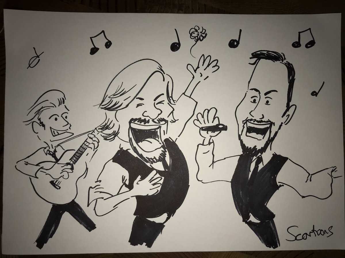 DavidMarken's tweet photo. Look at this #caricature from fridays gig with @SingingWaiters1 in #birmingham #MerryXmas #christmaseve https://t.co/eMknMC05zF