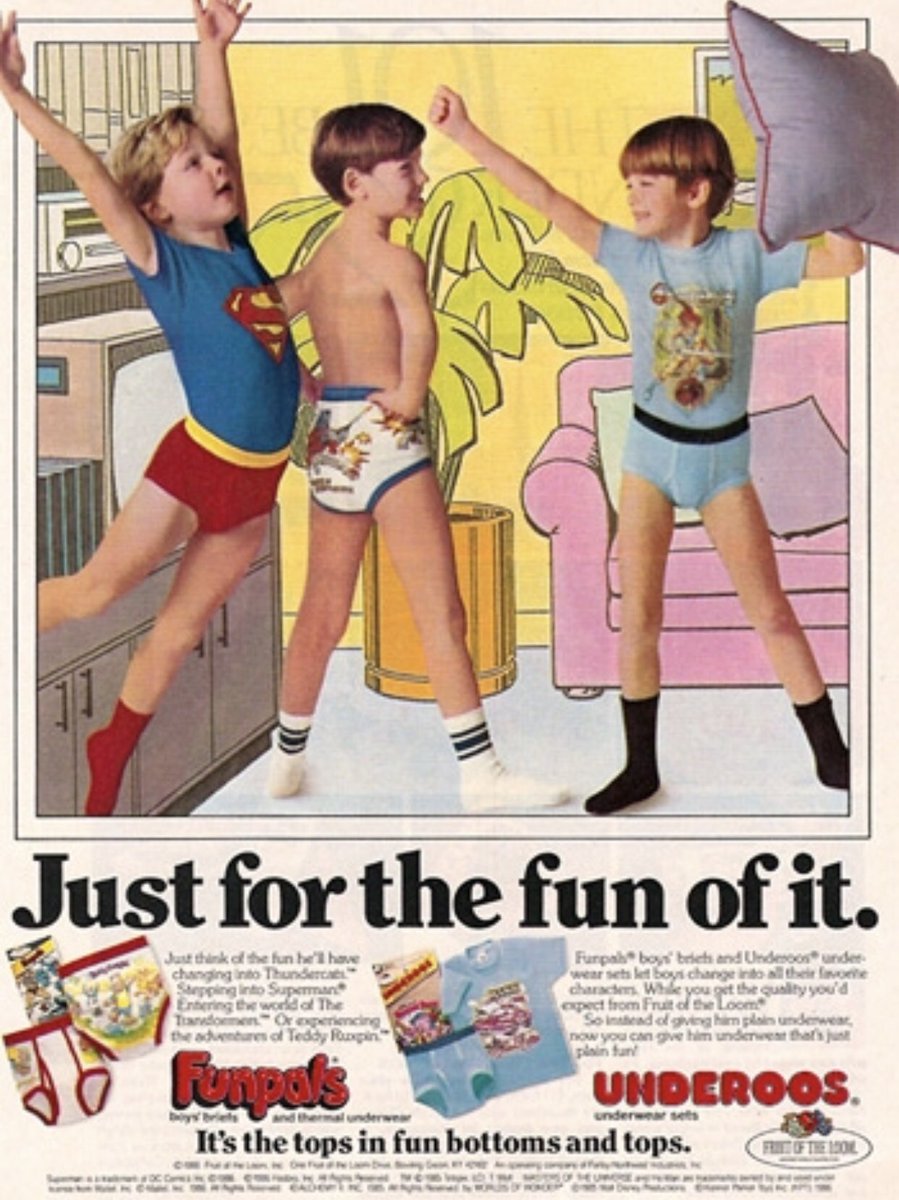 80sThen80sNow on X: 80s AD of the Day: Fruit of the Looms