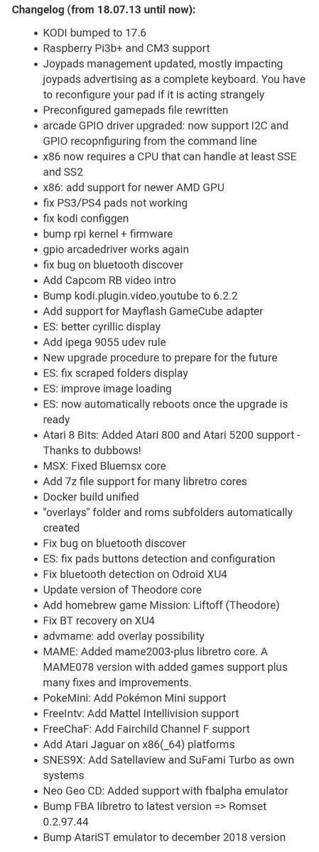 recalbox's tweet image. 🇫🇷🎅 LE PÈRE NOËL EXISTE ! 🎅
Une nouvelle version beta sort ce réveillon de Noël, mais pas QUE pour le Pi3B+... toutes les autres plateformes sont concernées ! On se rapproche à grands pas de la version finale...
Joyeux (beta) Noël à tous ! 🎅🎄🎁
#Recalbox #RetroGaming #Update