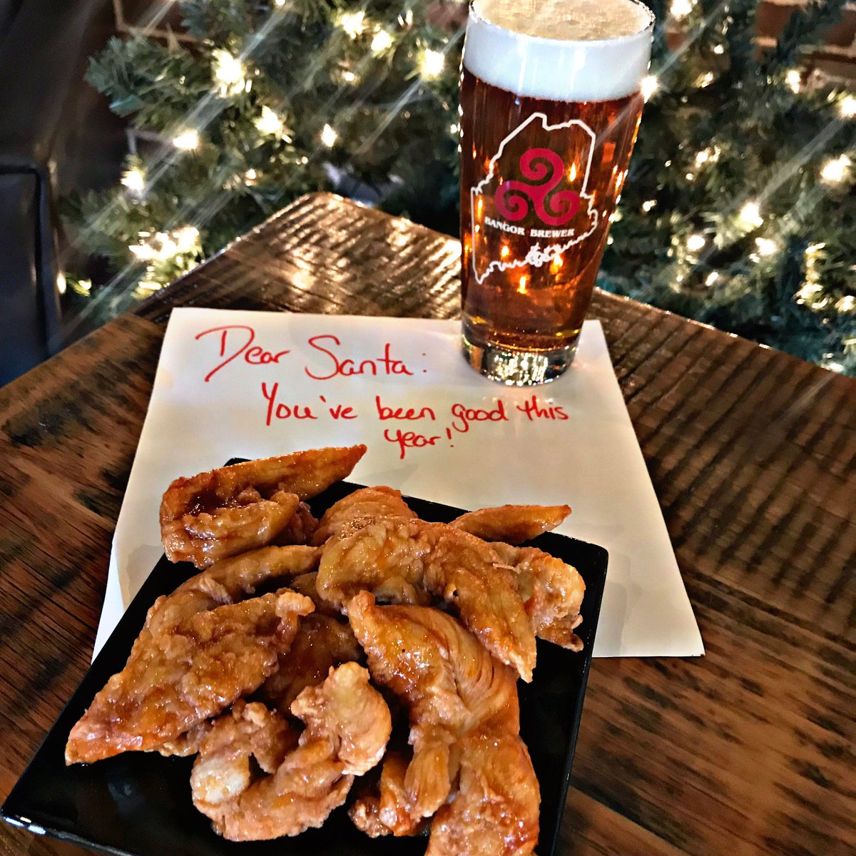 We’re open until 4 today, with the kitchen closing at 3. Merry Christmas to all, and to all a good night! #heybangor