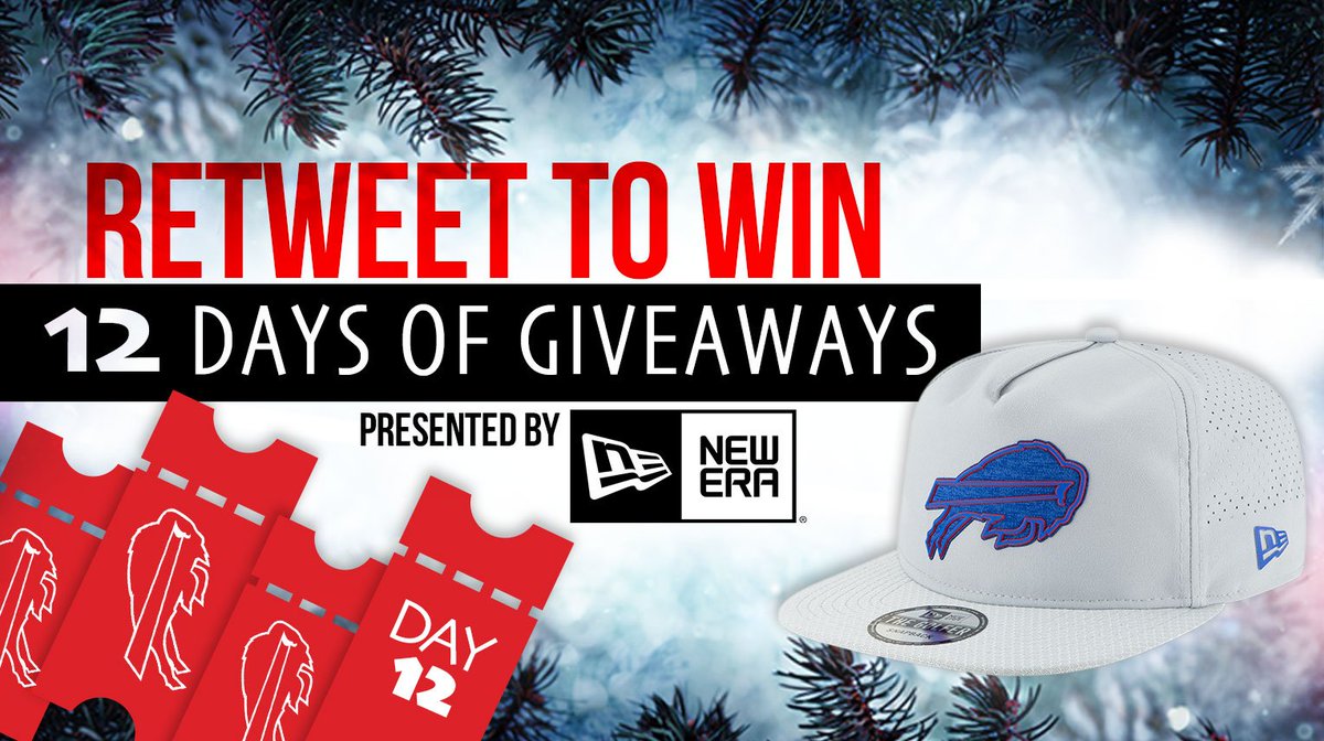 BuffaloBills's tweet image. 🎁 RETWEET to enter the @NewEraCap 12 Days of Giveaways 🎁

Rules: bufbills.co/aH6S2J