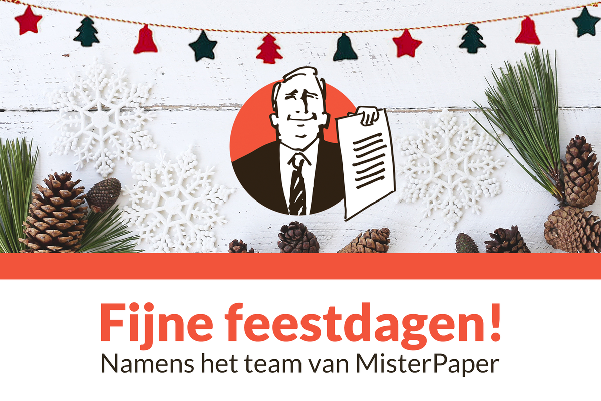 MisterPaper wil alle klanten en leveranciers hartelijk danken voor het leuke jaar 2018! 🎄

Fijne feestdagen allemaal 🎅🎆