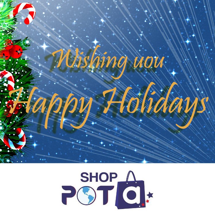 Happy Holidays from ShopPOTA's Team!
#HappyHolidays #MerryChristmas #2018Holidays