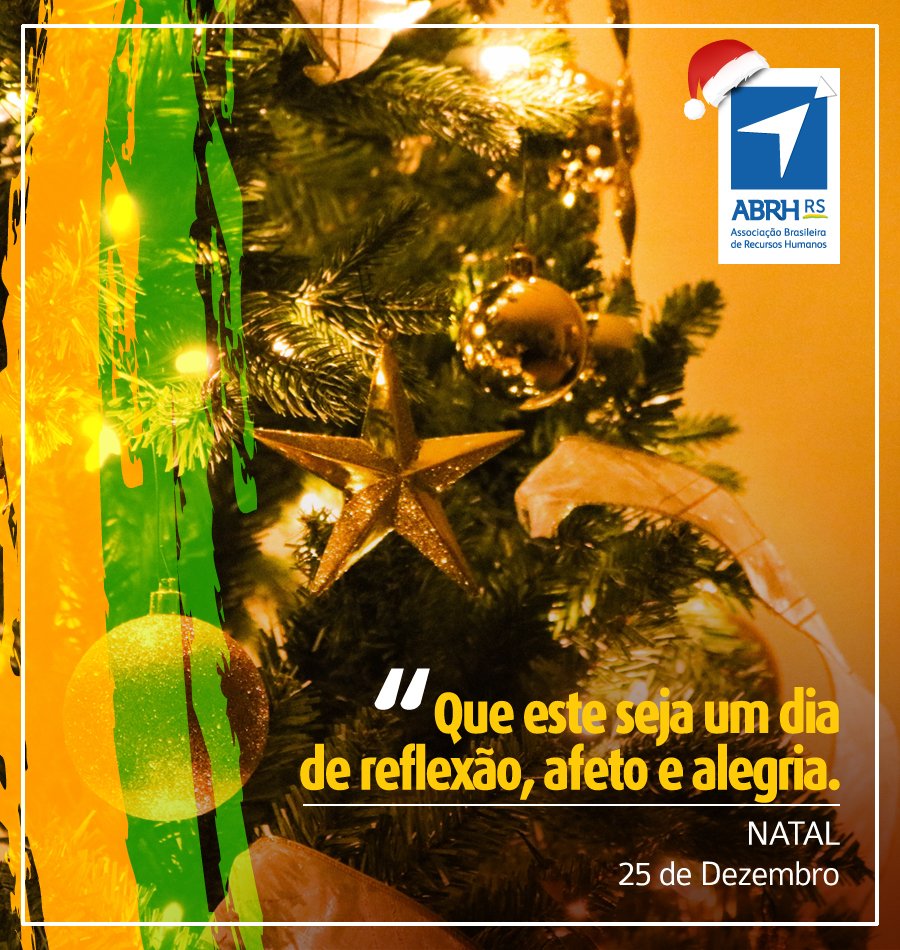 A ABRH-RS deseja a todos vocês um Feliz Natal  <3  É tempo de comemorar a vida, espalhar amor, e semear esperança! Que a paz e o amor preencham nossos corações nesse dia tão especial!  🎄✨❤️