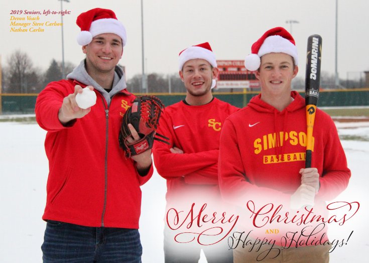 Merry Christmas and Happy Holidays from the Simpson Baseball Family!