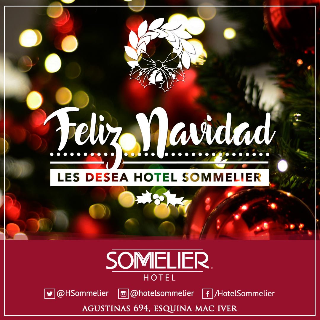 HSommelier's tweet photo. Sommelier Hotel les desea una muy #FelizNavidad y un próspero 2019. 🎄✨🎁
¡Muchas felicidades!
https://t.co/p1zG3cxJSo https://t.co/npCRKaBvr1