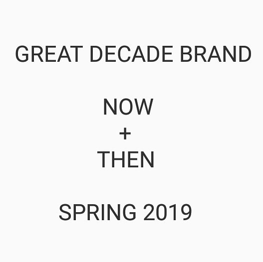 Great Decade Brand NOW+THEN #spring #greatdecadeapparel #greatdecadebrand #trademarked #2019 #losangeles #newyorkcity #chicago #miamibeach #sandiego #sanfrancisco #seattle #philadelphia #houston greatdecadeapparel.com