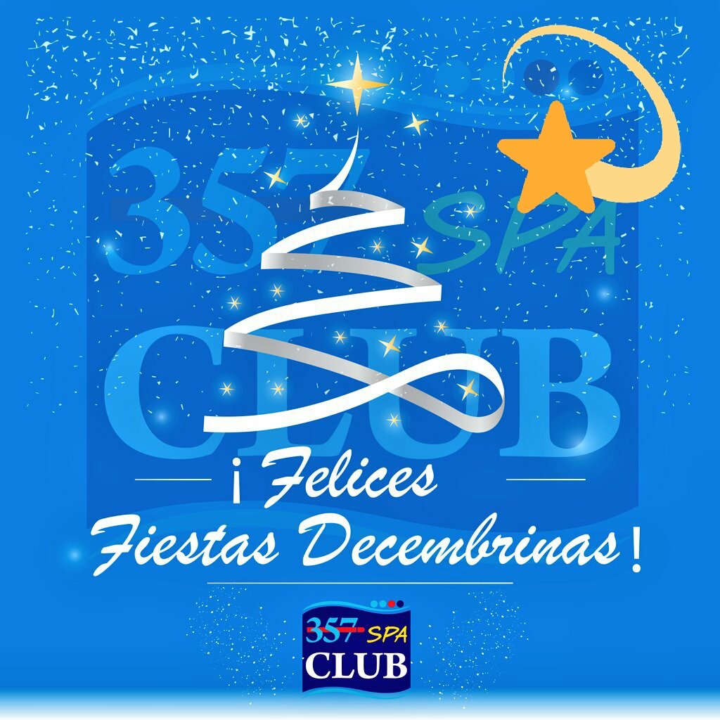 357SpaClub's tweet photo. Felices Fiestas Decembrinas! Que la paz y armonía habiten en cada hogar venezolano. Hasta el próximo año 2019, del lunes 7 de enero. #FelizNavidad #FelicesFiestas #Feliz2019 https://t.co/EVuwk7zrB1