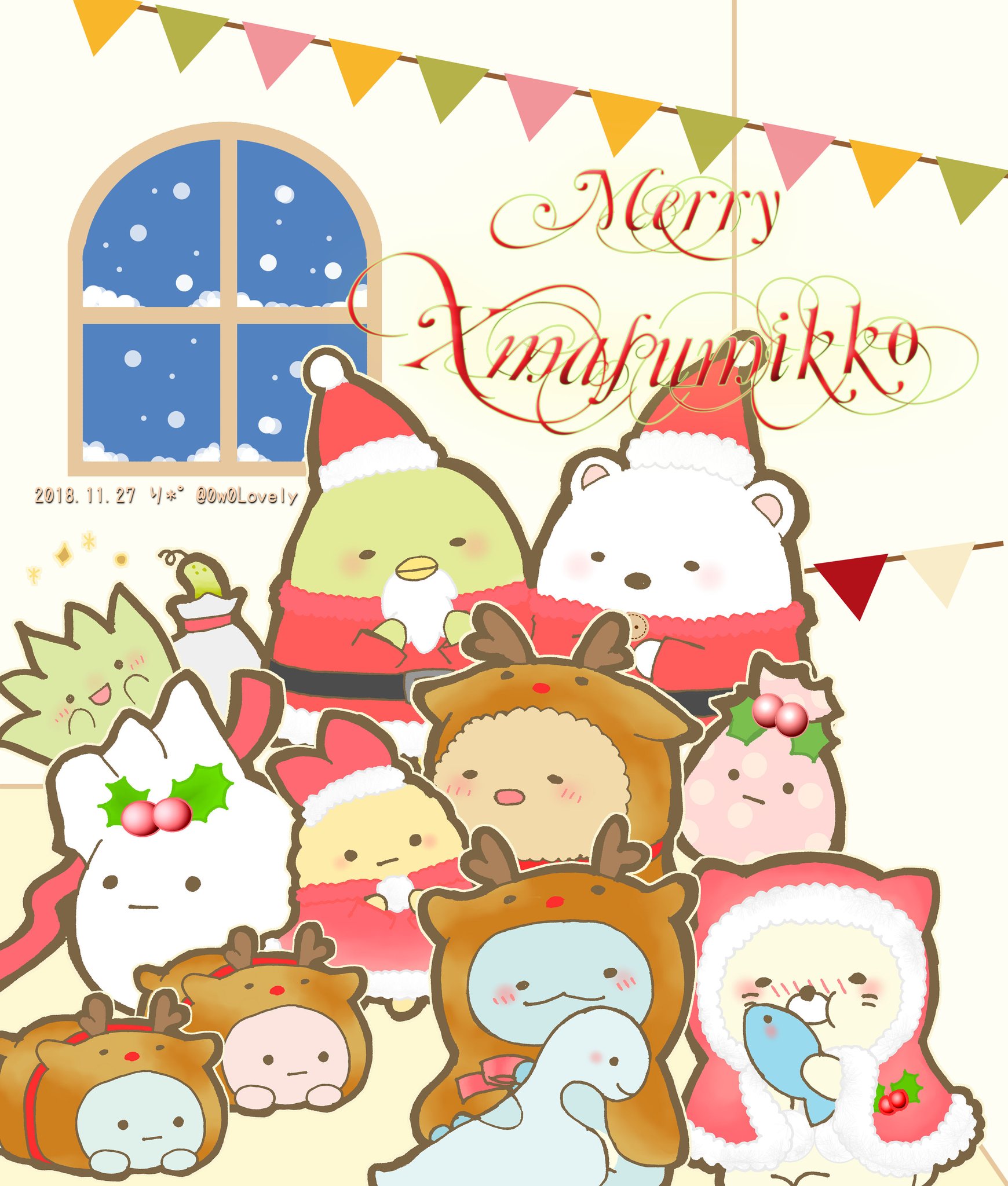 り めりーくりすますみっコ いつものすみっこでクリスマスパーティ すみっコイラスト部 T Co 5mvdkw55zv Twitter
