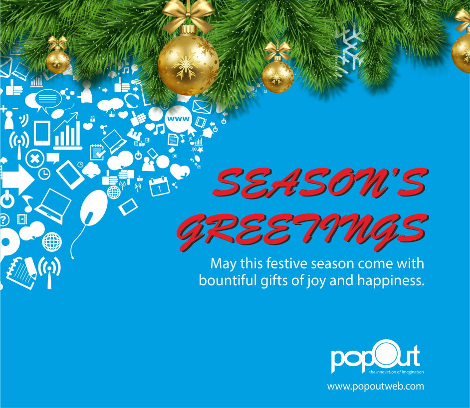 May this festive season come with bountiful gifts of joy and happiness. #MerryChristmas and a #HappyNewYear.