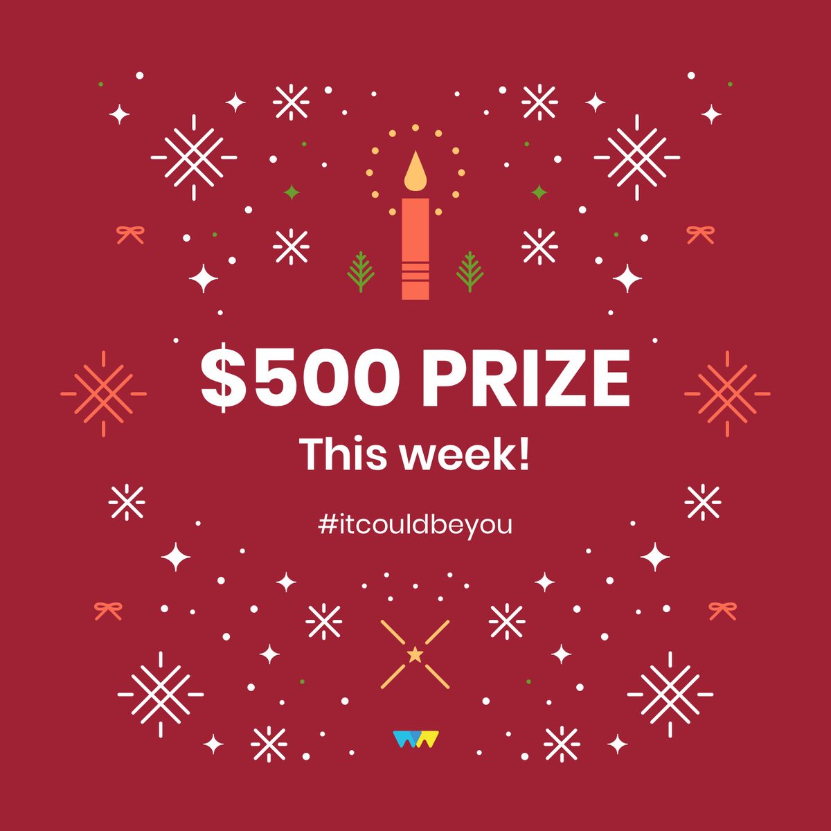 Celebrate the holidays with a win 💲📈💸
1️⃣ Download WinWinand join over 10,000 WinWinners
2️⃣Turn on notifications and be the first to know when the prize goes live
3️⃣ Just SAVE $1 to enter for a chance to win
4️⃣ Save up to $15 for 15 chances to win 
#itcouldbeyou