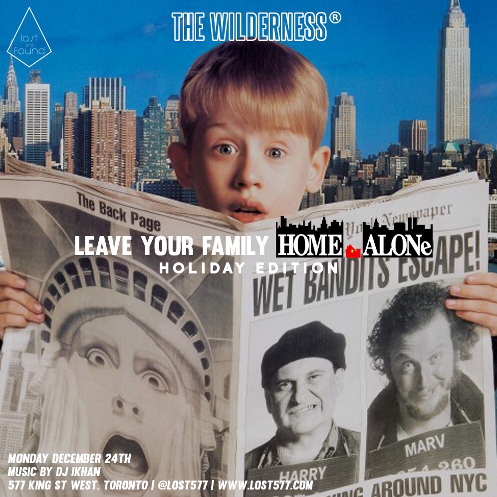 Leave Your Family...Home Alone! Join Us Tonight For A Holiday Edition Of Monday’s At Lost And Found. #Lost577