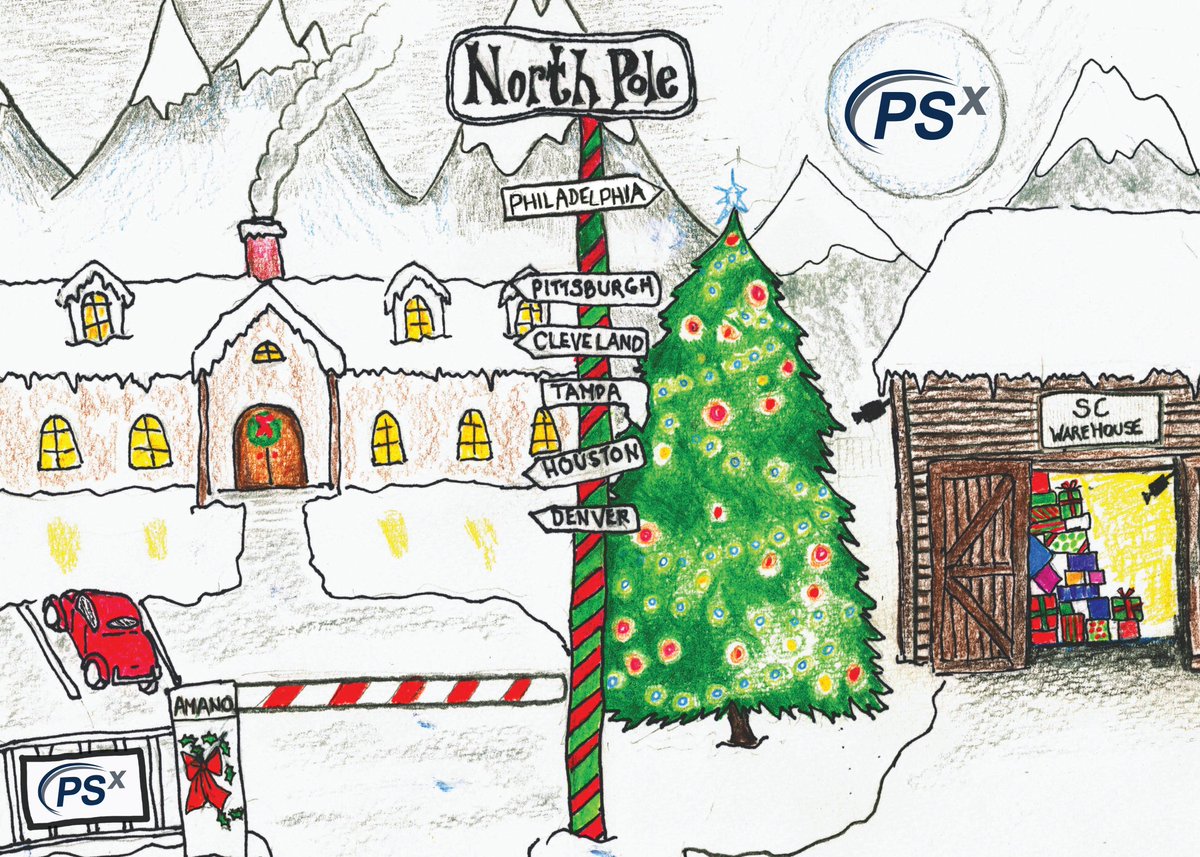 psxgroup's tweet photo. Wishing you a very Merry Christmas! PSX Offices are closed December 25th as our employees share the holiday with their families. Artwork Credit: Lynne Hutchison. https://t.co/xpwuudXVNO
