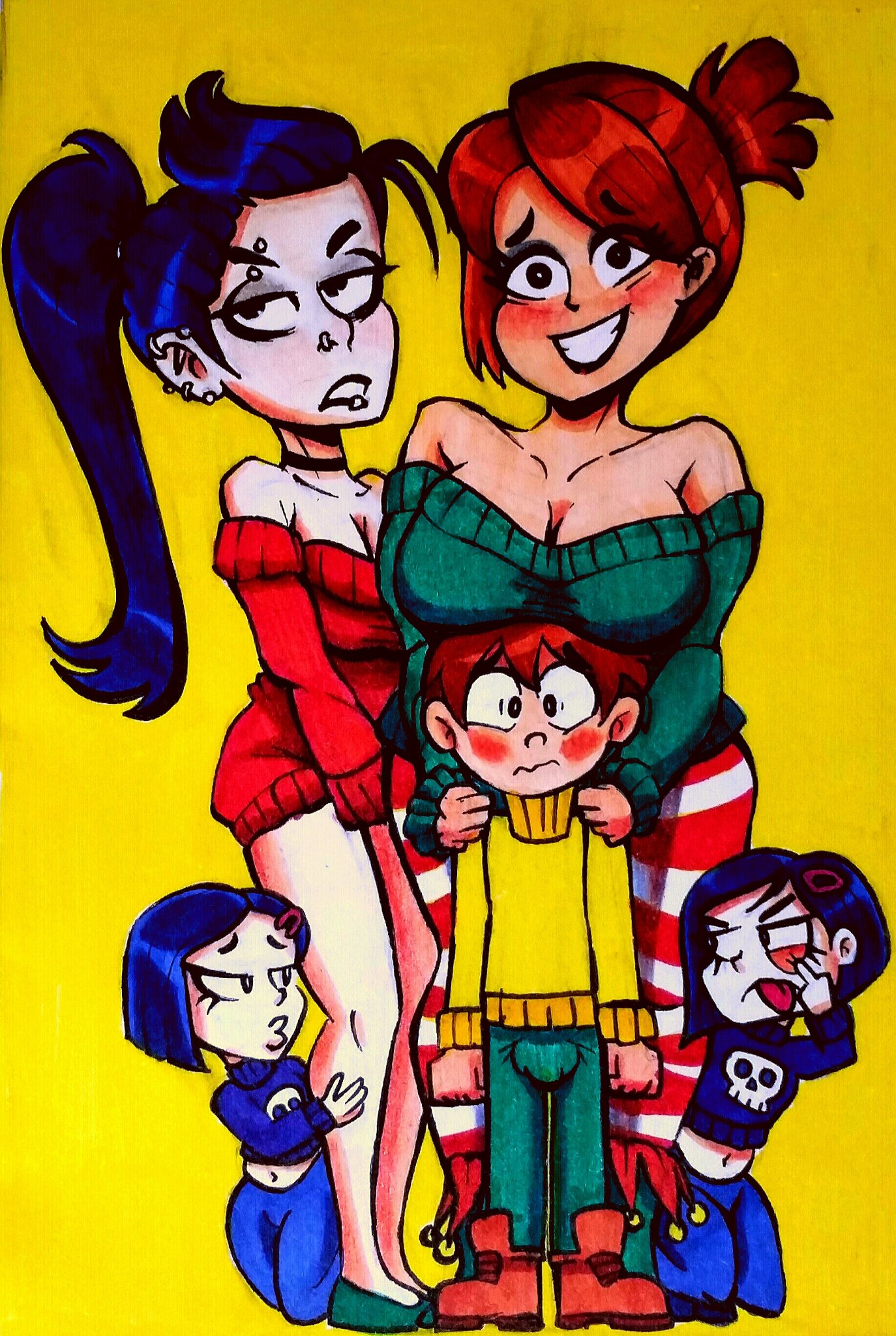 シッニ神 on X: @Shadbase christmas potrait of the fam! (His *ahem* grew 3  sizes too big for his age) t.co8PAUwUSPBq  X