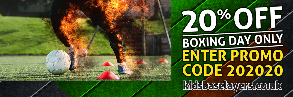 kidsbaselayers's tweet photo. Boxing Day Sale! – 20% discount and FREE fast delivery on all kids base layers with code ‘202020’. Includes all major junior FOOTBALL brands - Under Armour, Skins, Canterbury, and more. ‘202020’ promo valid until 26 Dec, only at https://t.co/Zw16aANDBR #grassroots #football #sale https://t.co/Wvev8kFnx6