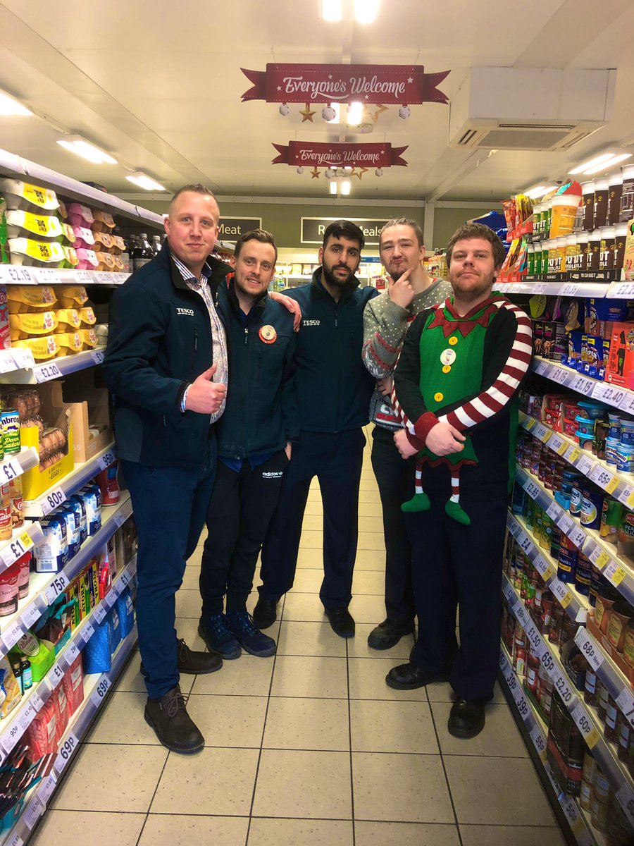 Might be the last Christmas we all work together this year but just wanted to say how proud of my management team i am!!! #oneteam #teamtesco #ChristmasEve2018 @izablizzie @nabby78
