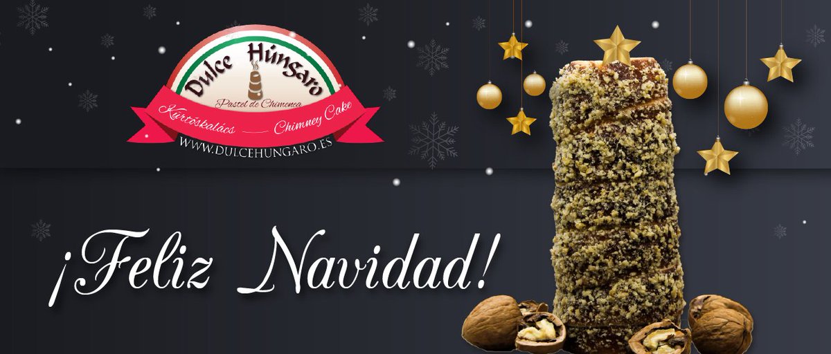 DulceHungaro's tweet photo. 🇪🇸 Queridos Amigos,
os deseamos #FelizNavidad en compañía de vuestras família y seres queridos! 🙂🎄🎁
---
🇭🇺 Kedves Barátaink,
Nagyon Boldog és Békés Karácsonyt kívánunk mindenkinek! 🙂🎄🎁
Brígida y Roland
#dulcehúngaro #kürtőskalács #pasteldechimenea #chimneycake #navidad https://t.co/eClSndRg51
