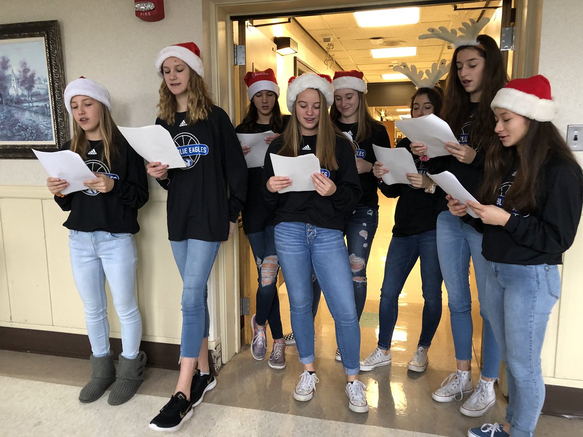 KKline101's tweet photo. Christmas Eve Team breakfast and Caroling @ Gracedale #tradition #spreadinggoodcheer @NazGBball @NAHSBlueEagles https://t.co/cF6IlmOjsA