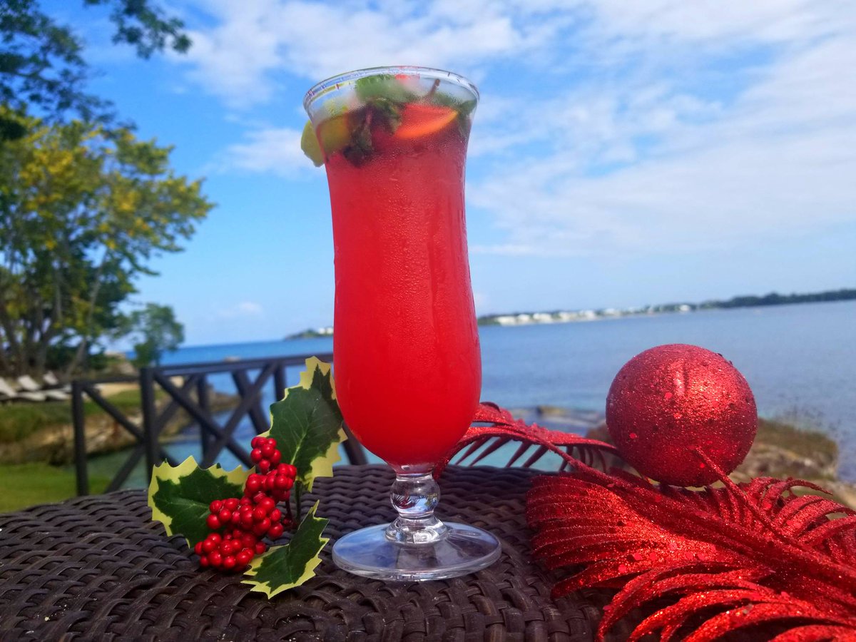 Not only can we feel the Christmas spirit we can also taste it! Try our tasty Christmas cocktail infused with Jamaican fruits and herbs. #InternationalDrinks