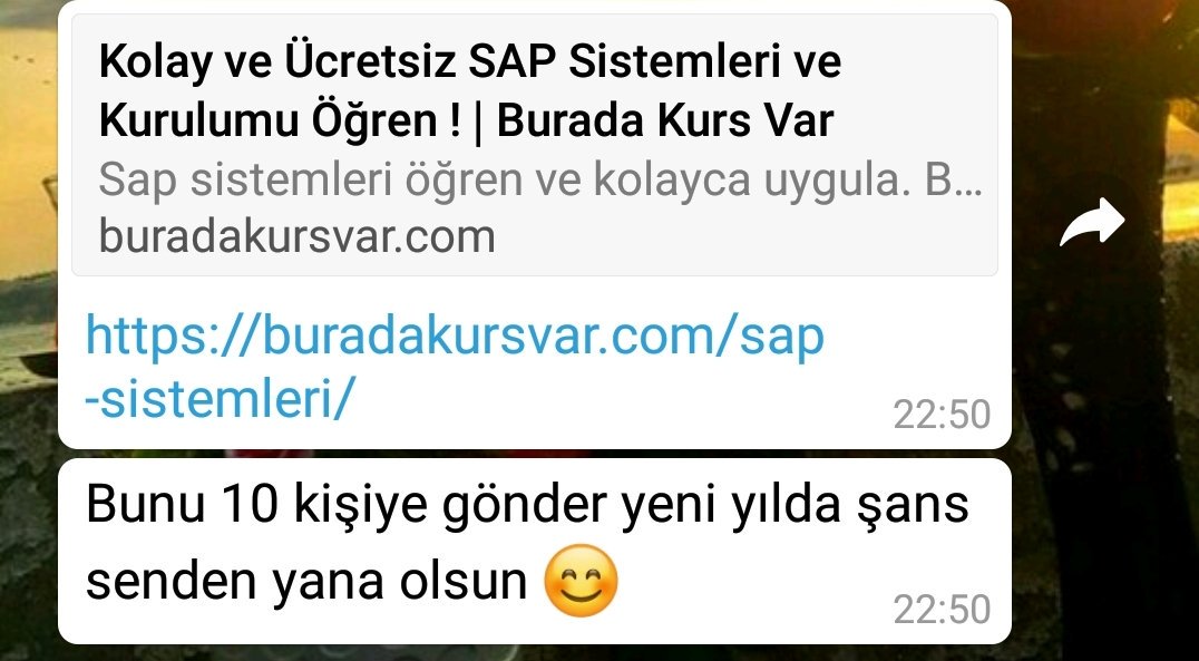 Reklamın iyisi kötüsü olmaz  diye kim dediyse lütfen topluma verdiği zarardan dolayı özür dilesin. Neden mi?  Sonra  <a href="/usengecoder/">Berna Taş</a> böyle mesajlar gönderiyor da ondan😂

Not: Siz yine de <a href="/buradakursvar/">Burada Kurs Var</a> da yayınladığı yazıyı okuyun 😂