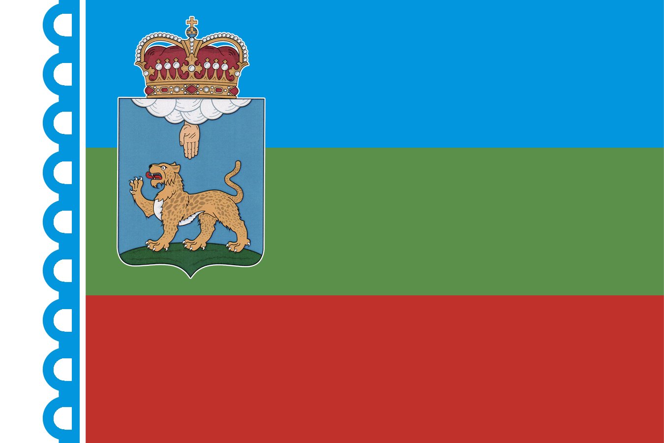 Флаг Псковской области