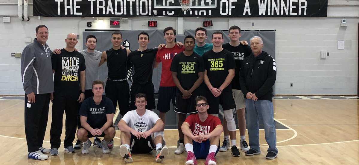 coach_falc's tweet photo. Eustace alumni came back ready to play and had it raining threes. Great to see my former players  #eustacepride #TheEustaceWay https://t.co/KFc35AtQhH