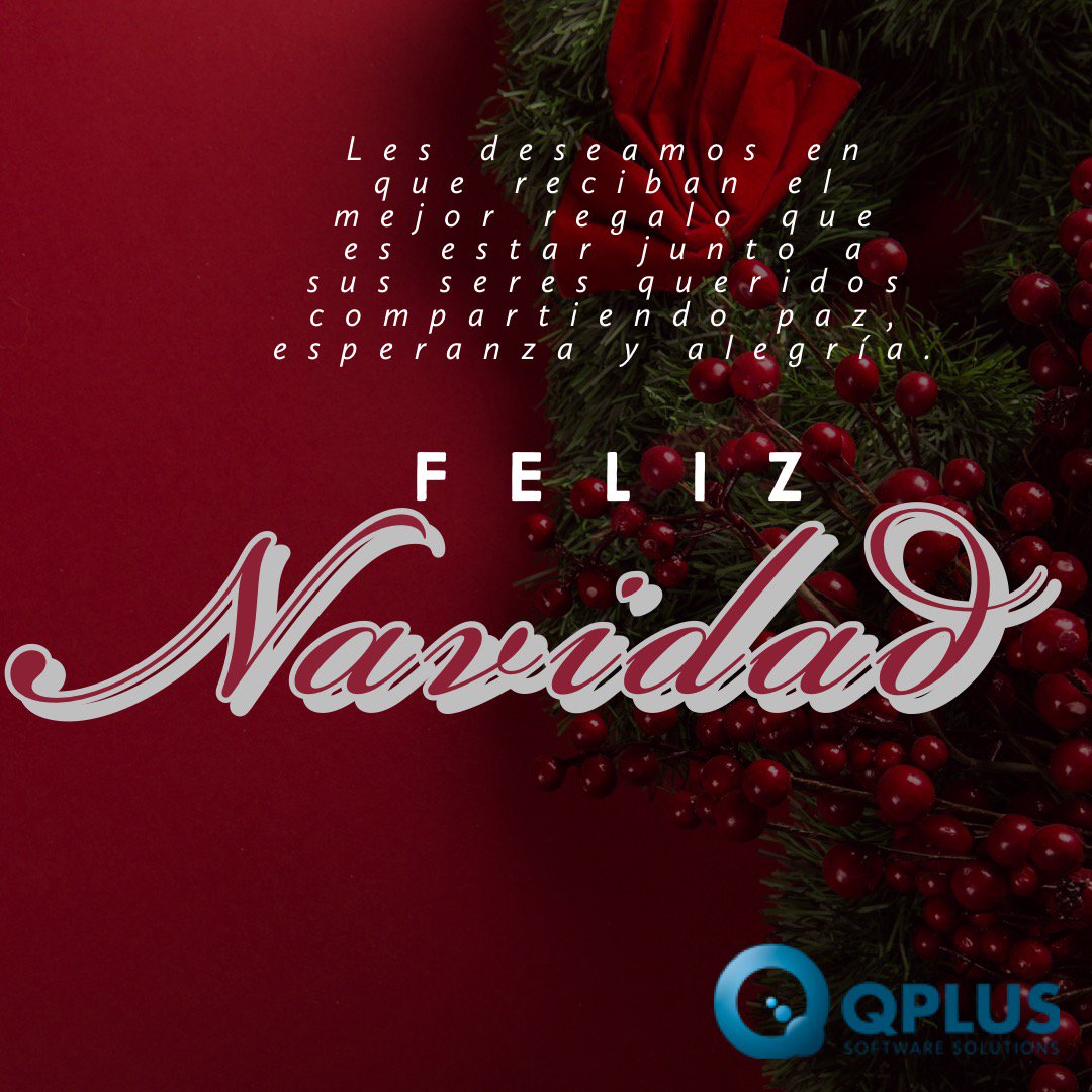 QPlusSoftware's tweet image. Felices Fiestas 🎄