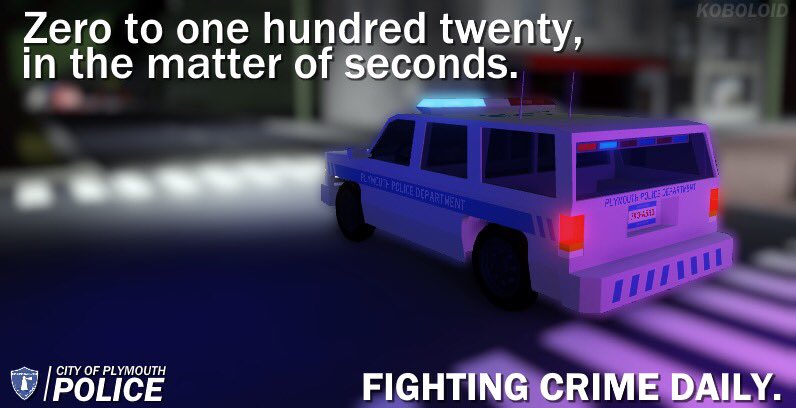 Plymouth Police Department Plymouthpoliced Twitter - roblox police park your car id