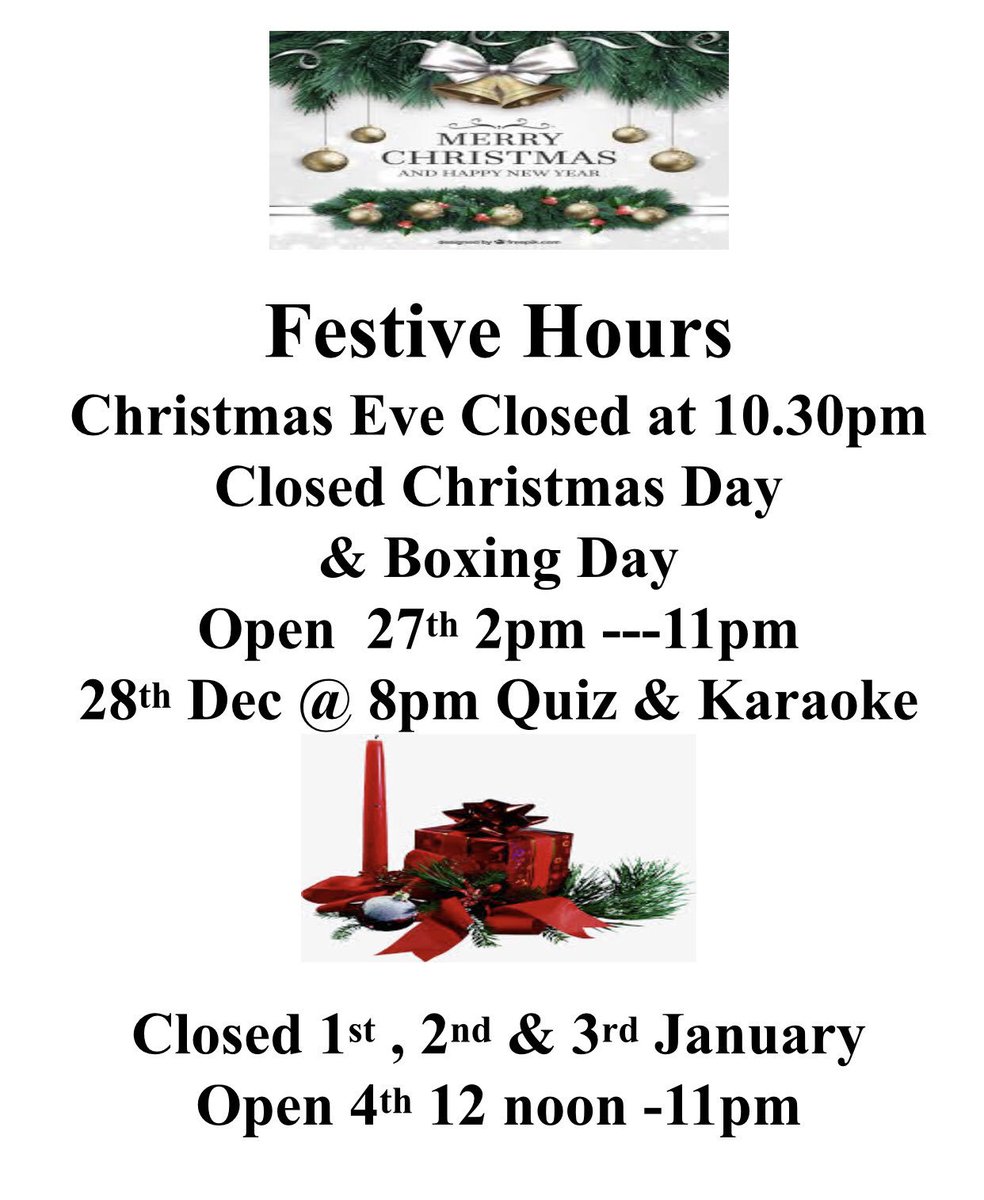Our Festival opening hours for you.  #HappyChristmasEve #MerryChristmas2018 #santascoming <a href="/NorthCoast500/">North Coast 500</a> @Norad_Northcom @KessockClub @NHighlandEvents <a href="/northkessockps/">North Kessock Primary School</a> @northhighland1 <a href="/rocpool/">rocpool</a> <a href="/hamishmalcolm/">Hamish Malcolm</a> <a href="/walk_inverness/">Walk Inverness</a> <a href="/Rippleeffectmp/">Ripple Effect</a>